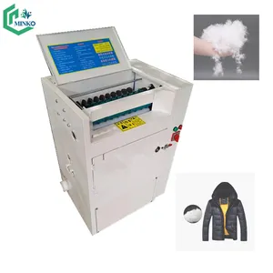 Máquina automática de reciclaje de residuos textiles de plumón y plumas de fibra, máquina de reciclaje de plumón