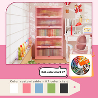 Armoire de rangement et vitrine en acier et verre au design créatif personnalisable, bibliothèque de salon