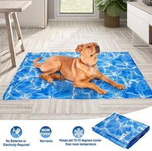Dog Cooling Pad Summer High Absorption Top Waterproof <b>Safe</b> Easy Carry and Clean Rechargeable Cooling Mat Pet Mat Pad - Product Image 2