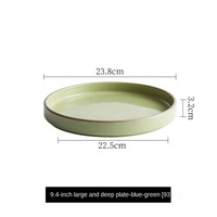 Service de vaisselle en céramique de style coréen, fabriqué en Chine (Fujian Dehua), très demandé, en porcelaine verte/grise/blanche/noire.