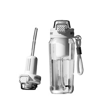 Vaso de Agua de Plástico de Gran Capacidad Resistente a Altas Temperaturas, Vaso Deportivo con Separación de Agua y Té, Venta al Por Mayor