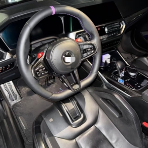 Volante Deportivo Personalizado de Fibra de Carbono con Calefacción M6 para BMW M3 G80 M4 G82 M5 F90 <span class=keywords><strong>M8</strong></span> X3m X4m X5m X6m G30 G20 G05 - Product Image 6