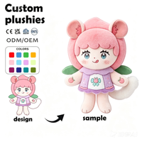 Boneka Chibi Plush Custom OEM ODM, Boneka Hewan Lucu, Boneka Plushie Kartun Lembut, Boneka Plush Kawaii, Grosir Pabrik B2B