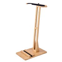 Support vertical pour planche de surf, support en bois pour planche de surf pour le rangement et la présentation, support réglable et autoportant pour planche de surf