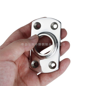 Shining Pipe Base 316 Stainless Steel Square Tube Mount For Marine Hardware <b>Yacht</b> Accessories - Product Image 5