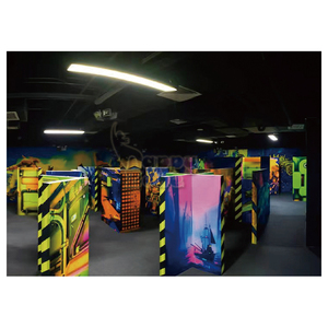 Parc de trampoline intérieur de style néon fluorescent populaire personnalisé en vente Ninja Warrior Course Amusement - Product Image 5