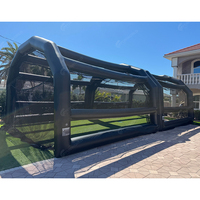 Cage de frappe de baseball gonflable en PVC personnalisée pour le sport commercial, jeux gonflables, terrain de baseball pour enfants et adultes