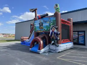 Pirate Bounce House With Water Slide Inflatable Castles Slide Inflatable Jumping Castle With Slide