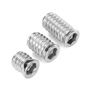 Tuercas de inserción hexagonales avellanadas para carpintería de la fábrica Bibo Yaente con roscas internas y externas, rosca trapezoidal - Product Image 4