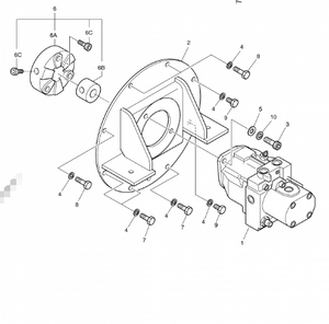 Pompe hydraulique Rexroth AP2D12 401-00421A de haute qualité pour mini-excavatrices Doosan DX15 DX18 Daewoo Solar 015 Plus 018 VT - Product Image 4