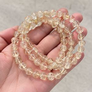 Classic Crystal Rhinestone Beads <b>Bracelets</b> 6mm 8mm 10mm Hand <b>String</b> Gemstone Loose Bead Unisex US Made - Product Image 3