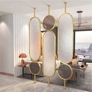 Décoration d'intérieur Salon Design d'intérieur Écran de séparation Écrans mobiles de luxe Décoration artistique Séparateurs de pièce pour restaurants salons - Product Image 3