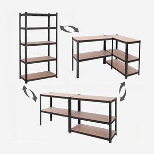 Ajustável 5 Camada Heavy Duty Armazém Prateleiras Garagem Industrial Boltless <span class=keywords><strong>Metal</strong></span> Rack Prateleiras Medium Duty Storage Rack Unidades - Product Image 1