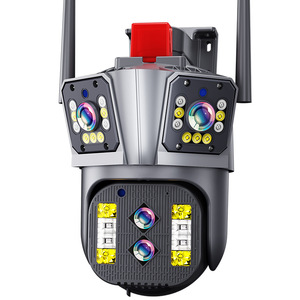 360 hogar <span class=keywords><strong>4</strong></span> lentes 16MP CMOS inalámbrico 4G tarjeta SIM seguridad 10X Zoom PTZ Bullet Cámara gran angular exterior 3,5 pulgadas tarjeta SD 1 año - Product Image 1