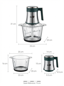 Picadora de Carne Portátil de 300W Fabricada en China, con Motor de Cobre Puro, para Hacer Pasta de Carne, Uso Doméstico y en Hoteles - Product Image 5