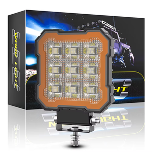 New dxz 4x4 xe tải Led Vuông Spotlight 4inch 72led | 12-24V 6500K DRL chức năng + Đen Bìa đèn pha - Product Image 6