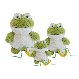 Peluche de rana suave mini personalizado OEM con llavero <span class=keywords><strong>para</strong></span> máquina de grúas, premio de juego de arcade, regalo, juguete de peluche de rana - Product Image 2