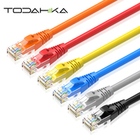 Kabel Patch Cord Internet Cat7 Cat6a FTP Cat8, Kabel LAN 50 Meter, Kabel LAN 30 cm Kuning
