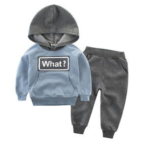 Costume pour enfants, vêtements pour garçons, ensemble deux pièces, sweat à capuche pour bébé, vêtements pour bébé garçon - Product Image 2