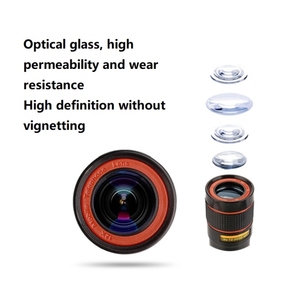2021 New 2 PCS 12X Telephoto <strong>Telescope</strong> Camera Zoom Mobile Phone External <strong>Lens</strong>(White) - Product Image 4
