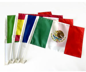 Fabricants vente en gros bas <span class=keywords><strong>prix</strong></span> personnalisé 30*45cm fort résistant à l'usure coloré drapeau de voiture <span class=keywords><strong>egypte</strong></span> - Product Image 3