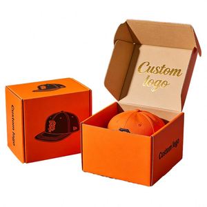 FX Wholesale Recycled Materials Reusable Baseball <b>Hats</b> Packaging <b>Boxes</b> Soft Touch Custom <b>Hat</b> <b>Boxes</b> for Retail - Product Image 1