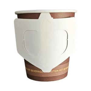 Gobelet en papier pour café de 10 oz pour boissons chaudes, gobelets en papier écologiques jetables, gobelets en papier brun à chaud - Product Image 5