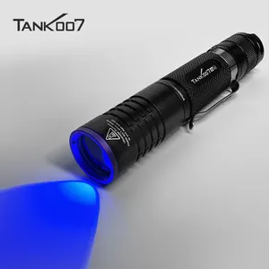 Tank007 waterproof 365nm forensic uv inspection torch long distance uv curing fluorescence detection led uv tactical flashlight