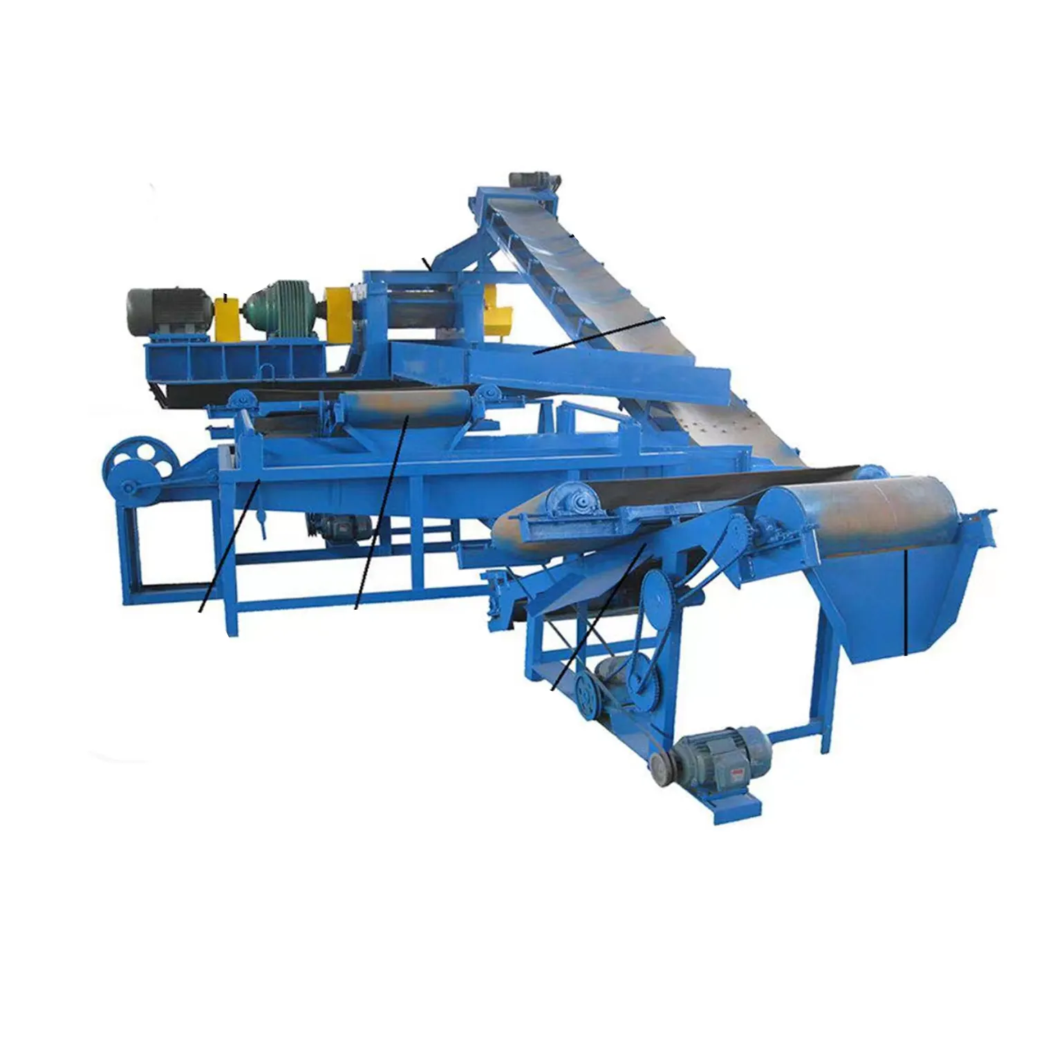 Waste Tyre Recycling Plant / Rubber Powder Making Machine Of Used Tire Recycling