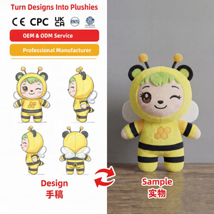 Peluche Personalizzati <span class=keywords><strong>con</strong></span> MOQ Basso, Personaggi Anime Altamente Realistici, Giocattoli a Batteria, Portachiavi in Peluche Personalizzati - Product Image 5