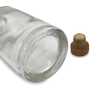 Rỗng 700ml tinh thần chai thủy tinh tùy chỉnh vòng 750ml Whisky Vodka Chai thủy tinh với nút chai bằng gỗ mini <span class=keywords><strong>250ml</strong></span> 500ml rượu chai - Product Image 6