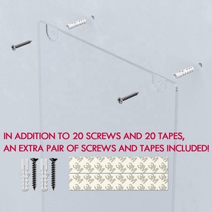 Lucite <span class=keywords><strong>Acrylic</strong></span> Wall Mount giữ dấu hiệu 8.5x11 cho dấu hiệu hiển thị kệ - Product Image 5