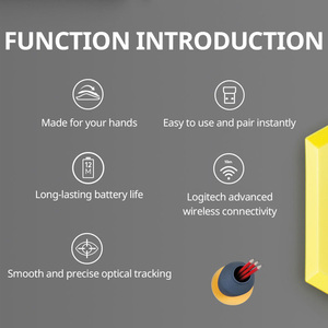 Logitech chuột không dây m187p chuột văn phòng nhà pin USB Mini Chứng Khoán Logitech M171 chuột không dây cho PC Lenovo M120 chuột 1000 - Product Image 4