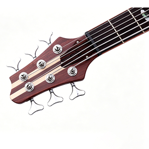 SurpassMusic - Bajo Eléctrico de 6 Cuerdas con Mástil a Través del Cuerpo, Bajo Eléctrico de Madera Sólida de Sapele de 24 Trastes con Pastillas Activas - Product Image 3