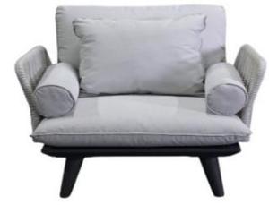 Fauteuil d'appoint de luxe en cuir pour hall d'hôtel, villa, salon, canapé individuel haut de gamme, chaise de lecture premium - Product Image 2