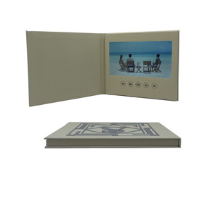 Invitación de Boda con Pantalla LCD, Tarjeta de Felicitación con Video, Folleto de Papel con Pantalla Táctil, Impresión por Transferencia Térmica Hecha a Mano para Personalizar - Product Image 1