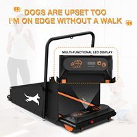 Tapis roulant pour chien, machine de course pour animaux de compagnie, pour chiens de petite et moyenne taille, vitesse de 1 à 12 km/h, charge de 100 kg, pliable, équipement d'exercice intérieur à domicile
