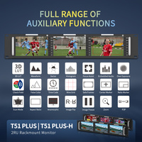 Moniteur professionnel FEELWORLD T51 PLUS pour montage en rack, triple écran 5,5 pouces, 2RU, Full HD SDI//AV I/O, directement de l'usine OEM
