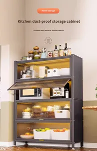 <span class=keywords><strong>Mueble</strong></span> de Cocina Metálico, <span class=keywords><strong>Mueble</strong></span> de Despensa Estrecho con Encimera de Piedra, <span class=keywords><strong>Mueble</strong></span> <span class=keywords><strong>para</strong></span> <span class=keywords><strong>Horno</strong></span> Blanco - Product Image 6