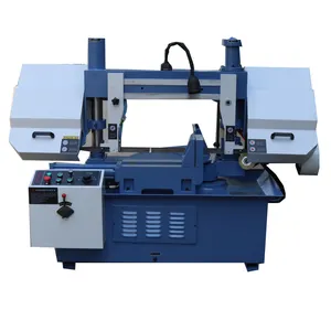 Manufacturer's export grade rotary Angle metal band sawing machine 45 degree cutting saw machine semi-automatic gb4250x