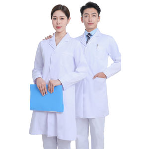 Set Jas dan Celana Lab Medis Putih Khusus |   Seragam Rumah Sakit OEM |   Pakaian Dokter Unisex |   Kain TC 65/35 - Product Image 5