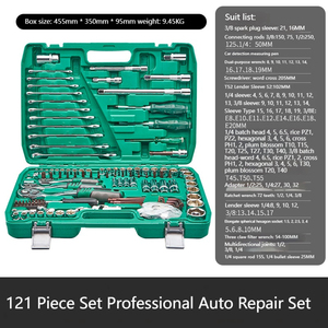 Jeu de pièces multiples Boîte à outils de réparation automobile multifonctions Matériel d'atelier ménager Clé à cliquet à douille - Product Image 3