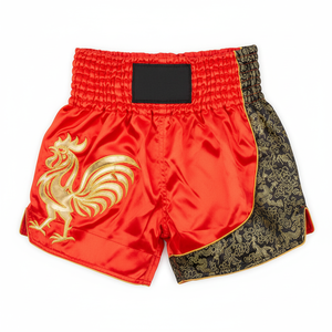 Pantalones cortos de lucha con estampado de Kickboxing Muay Thai de secado rápido, transpirables, de cintura elástica alta y sostenibles, totalmente personalizados, 100% poliéster - Product Image 1