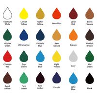 Boîte de couleur personnalisée de haute qualité, tubes de 12 ml de pigments acryliques, 12 couleurs, peinture artistique sur toile, verre, papier