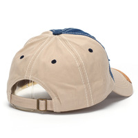Nueva Gorra de Béisbol de 6 Paneles de Algodón 100% con Bordado de Oso Polar Envejecido, Personalizada, Ajustable y con Detalles Metálicos Desgastados