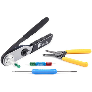 JRready JST2109S Kit de Herramientas 12 # , 16 # , 20 #   Contactos Sólidos para Conectores de las Series DT, DTM, DTP, DTV, <span class=keywords><strong>DRB</strong></span>, DRCP y STRIKE, Calibre 12-22AWG - Product Image 1