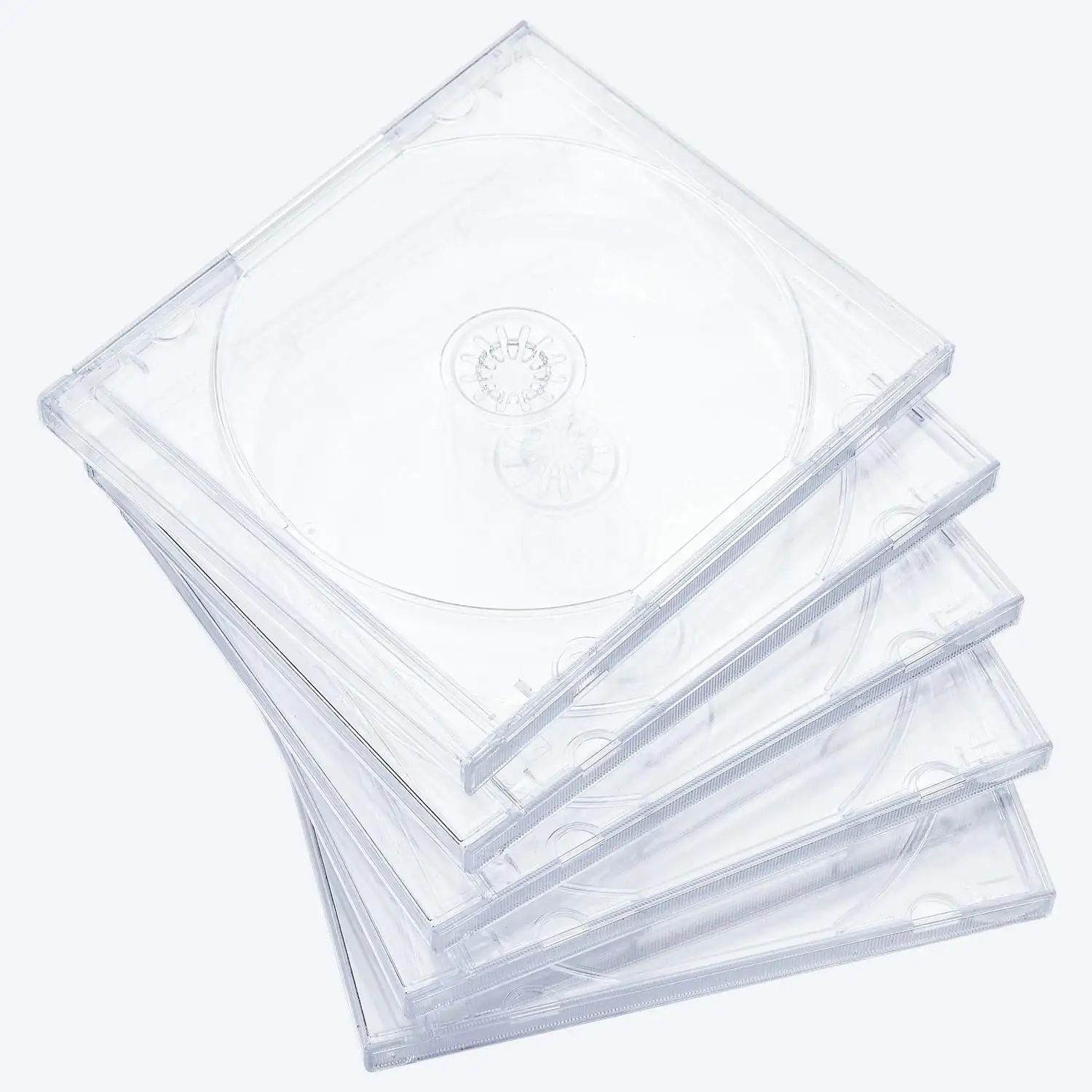 कस्टम उच्च पारदर्शी एक्रिलिक सीडी मामले डीवीडी सेट फिल्म संगीत वीसीडी अल्ट्रा पतली डबल डीवीडी संरक्षण मामले