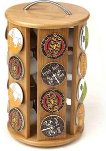 Support de rangement pour capsules de café en bambou écologique, compatible <span class=keywords><strong>Nespresso</strong></span>, pour 24 capsules K-cup - Product Image 1