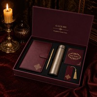 Carnet et stylo personnalisés en PU A5, 80 feuilles, boîte estampillée à chaud, coffret de bienvenue pour employés, coffret cadeau d'entreprise