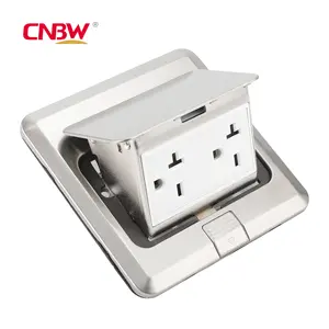 American standard stainless floor receptacle outlet box us type 20A stainless steel floor receptacle